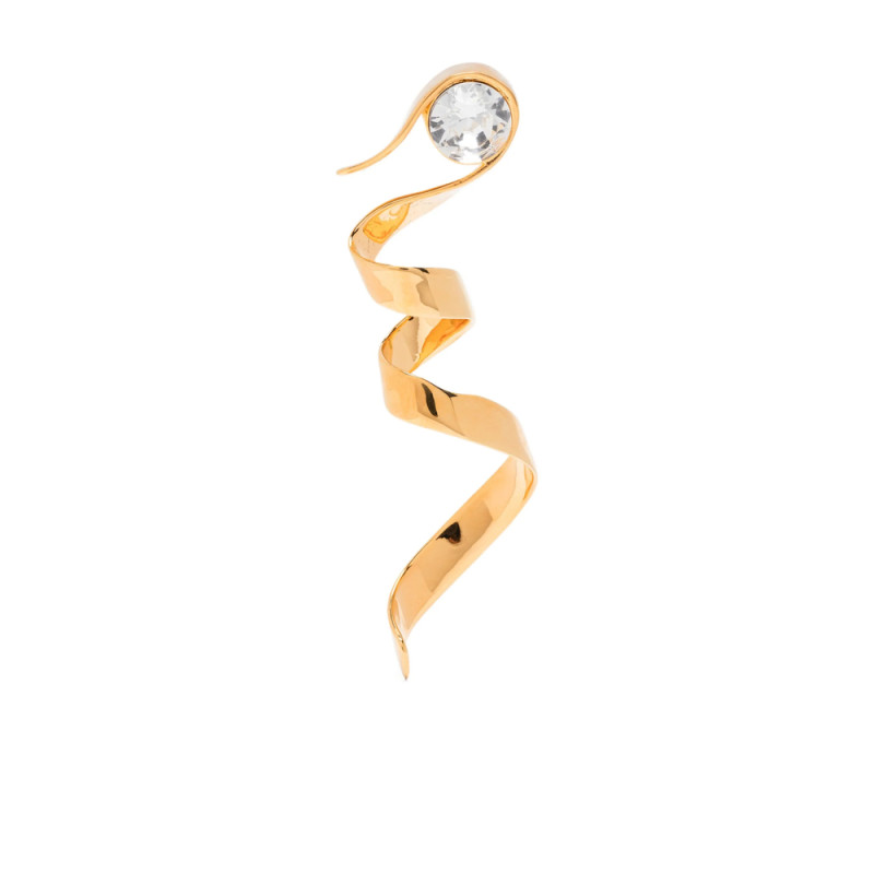 Dries Van Noten Spiral Stone Earrings