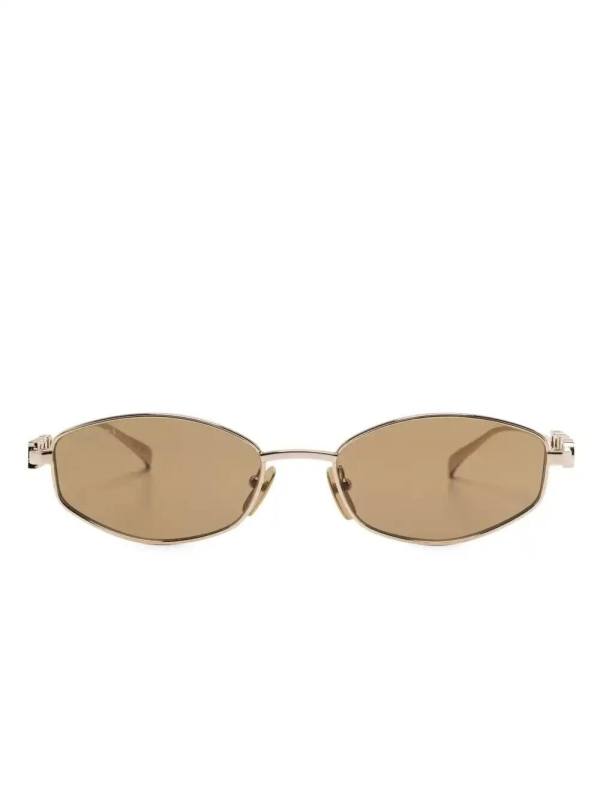 oval-frame sunglasses