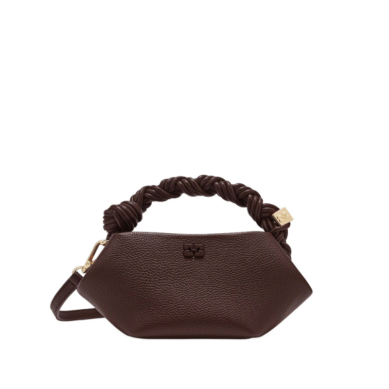 Ganni Mini Bou Twisted-handle Tote Bag