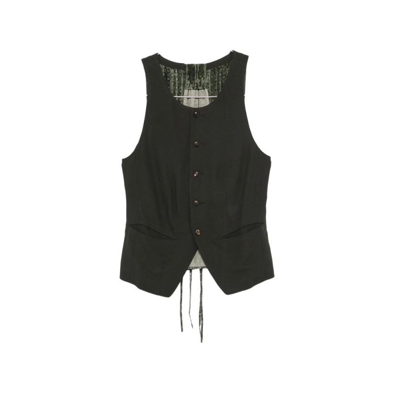 Ziggy Chen Patterned-panel Vest