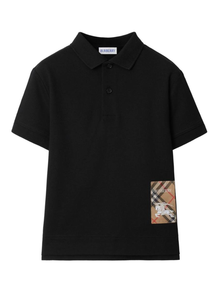 Vintage Check cotton polo shirt