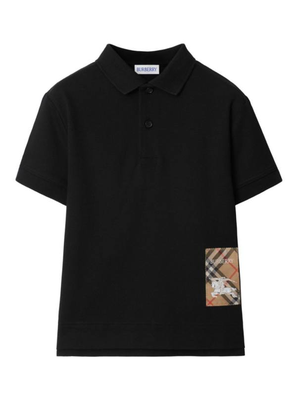 Vintage Check cotton polo shirt