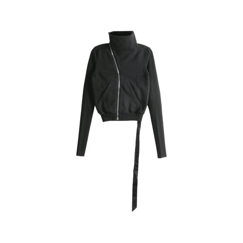 Rick Owens Drkshdw Mountain Sweat Asymmetric Zip-up Sweatshirt