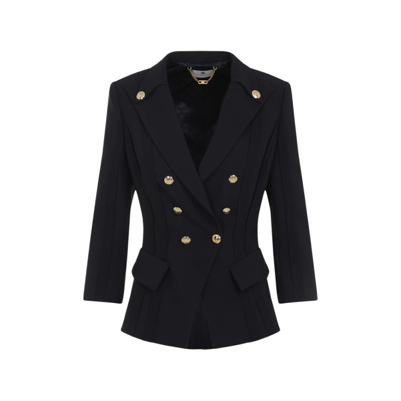 Elisabetta Franchi Button Double-breasted Jacket