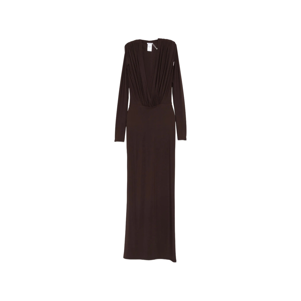 Amazuin Rasha V-neck Ruched Maxi Dress