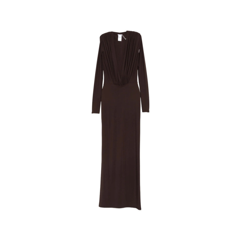 Amazuin Rasha V-neck Ruched Maxi Dress