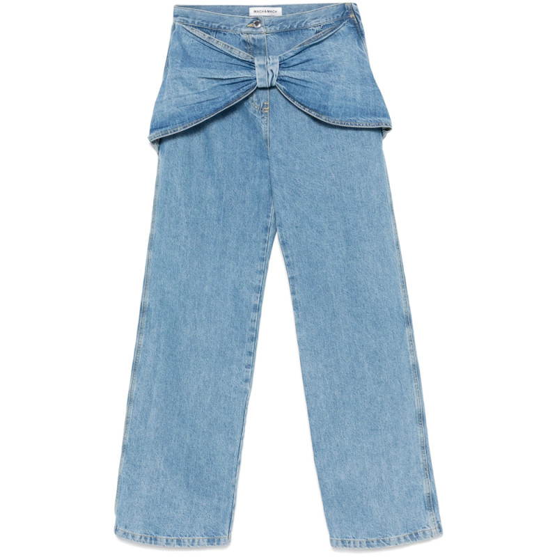 Mach & Mach Bow-detailed Jeans