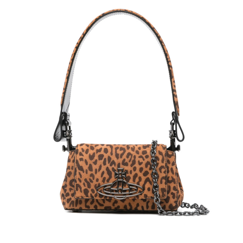 Vivienne Westwood Linda Orb-embellished Leopard-print Tote Bag