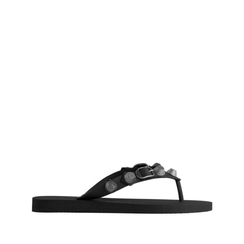 Balenciaga Cagole Studded Flip Flops