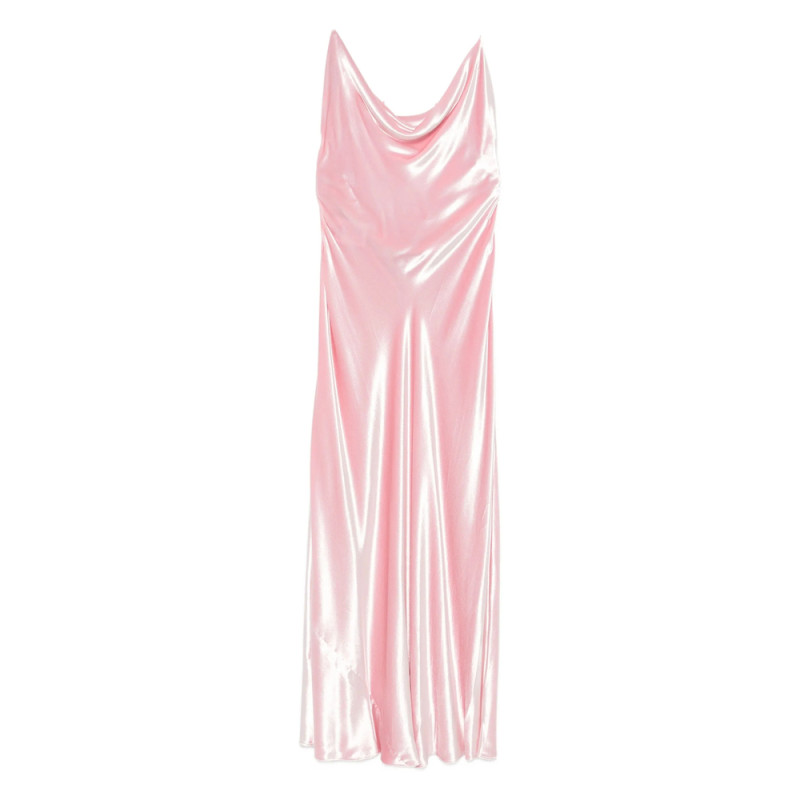 Alberta Ferretti Cowl-neck Strap Dress