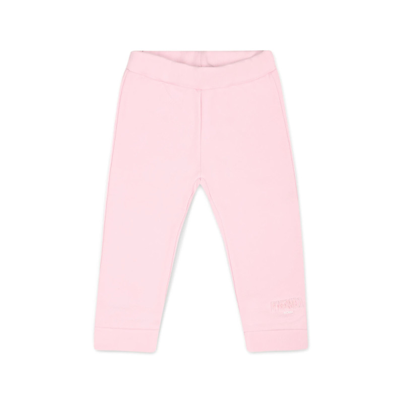 Fendi Logo-appliqué Cotton Leggings