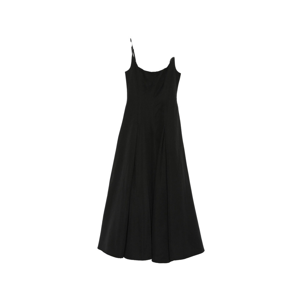Staud Jill Pleated Spaghetti-strap Maxi Dress