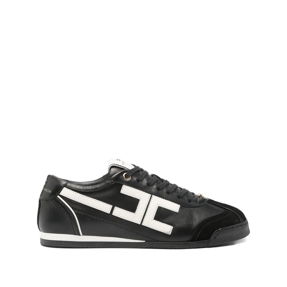 Elisabetta Franchi Logo-detail Leather Sneakers