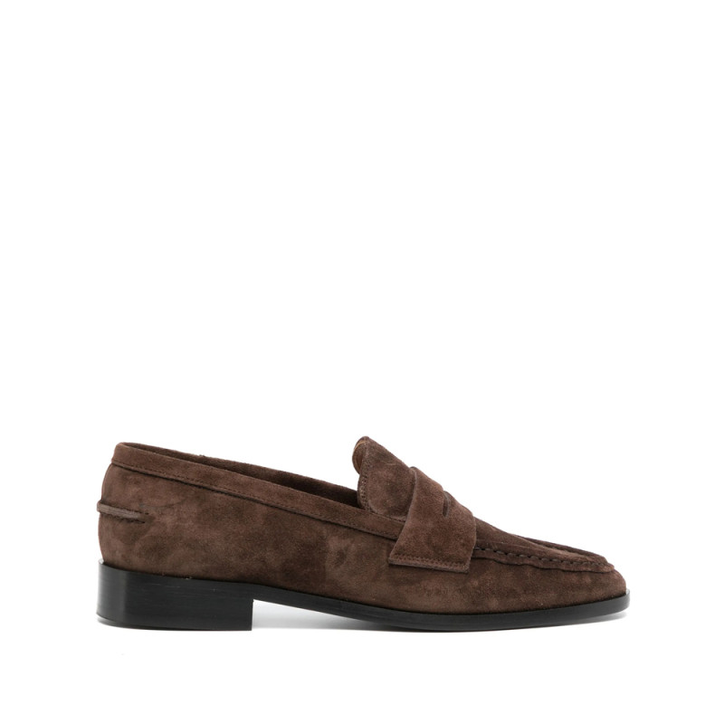 Atp Atelier Airola Walnut Suede Loafers