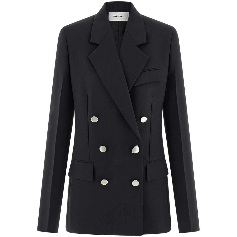 Ferragamo Double Breasted Wool Blazer