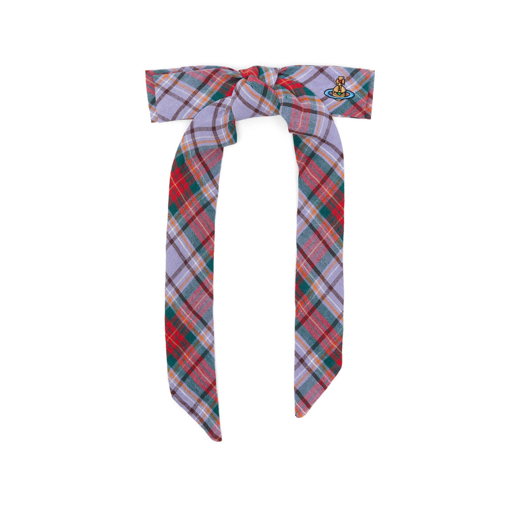 Vivienne Westwood Tartan-pattern Orb-detail Hair Clip