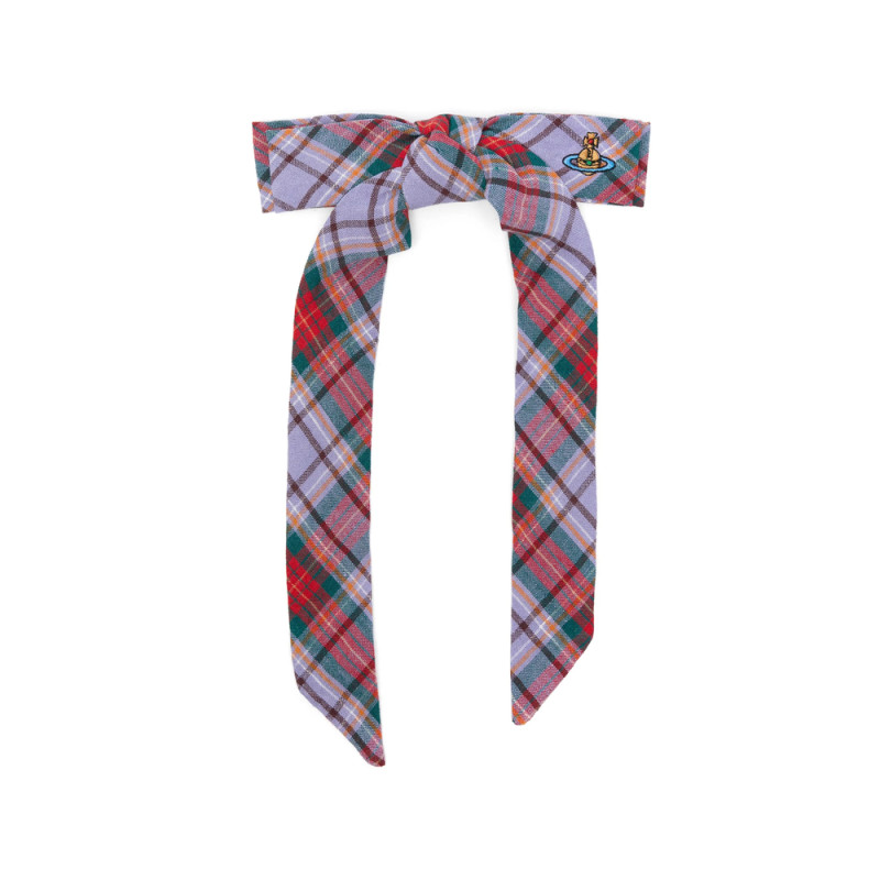 Vivienne Westwood Tartan-pattern Orb-detail Hair Clip