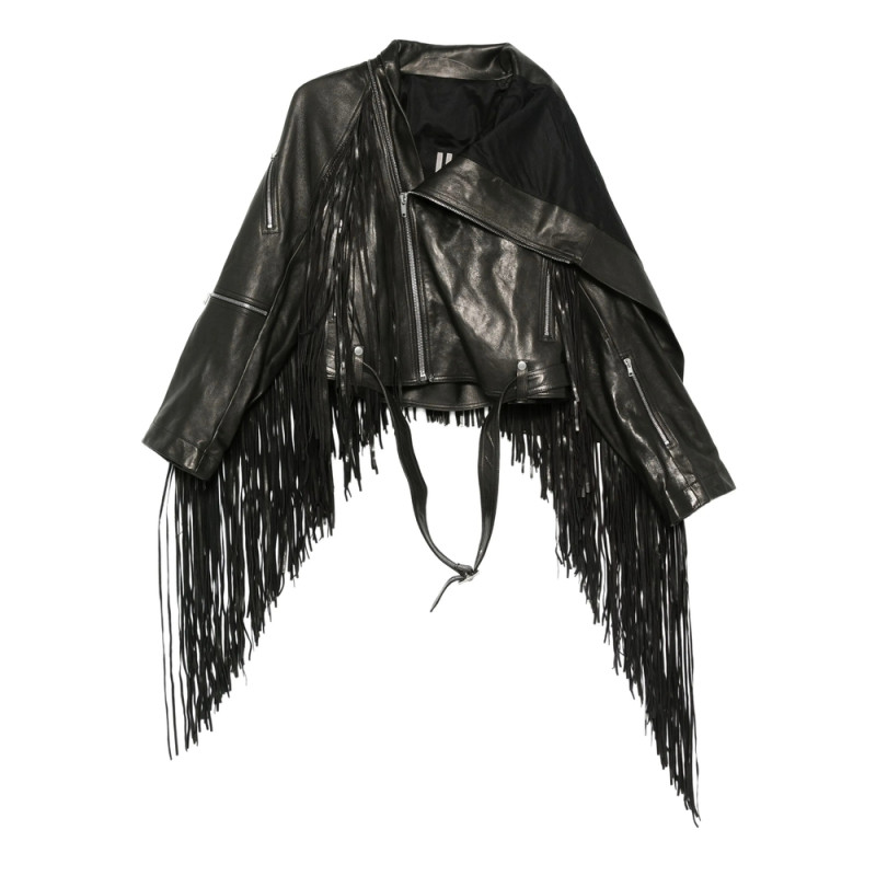 Rick Owens Fringed Leather Jacket