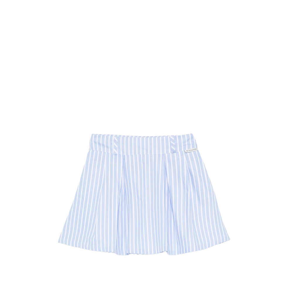 Mipounet Sia Striped Pleated Mini Skirt