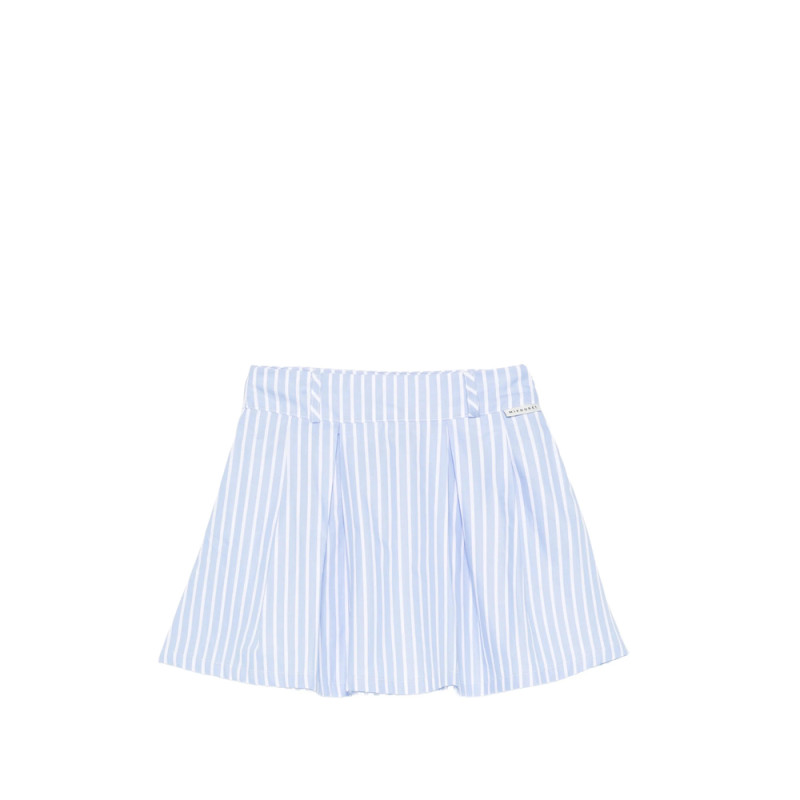 Mipounet Sia Striped Pleated Mini Skirt