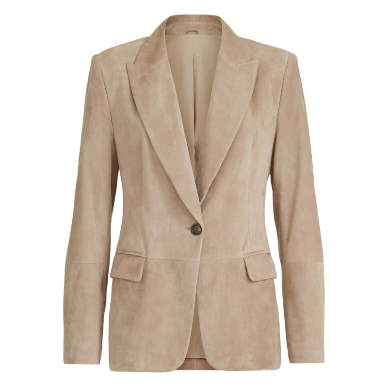 Brunello Cucinelli Monili-detail Suede Blazer