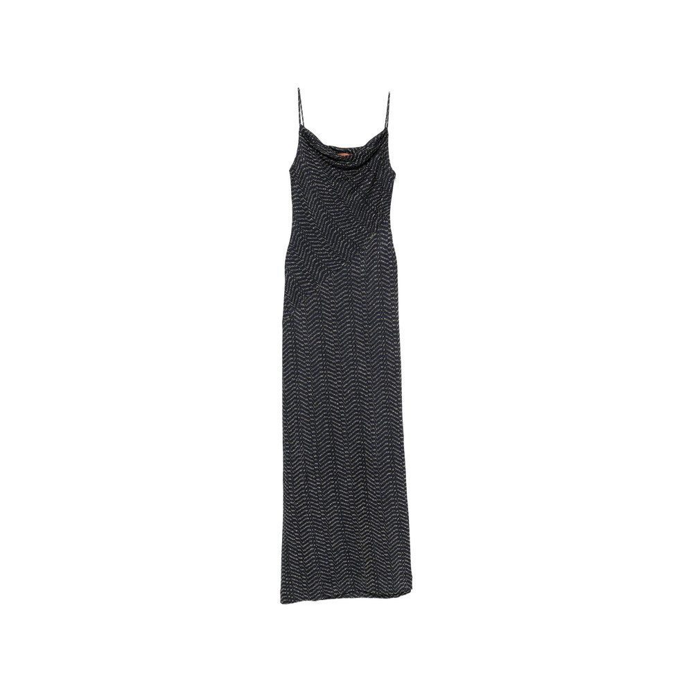Missoni Zigzag-knit Cowl-neck Maxi Dress