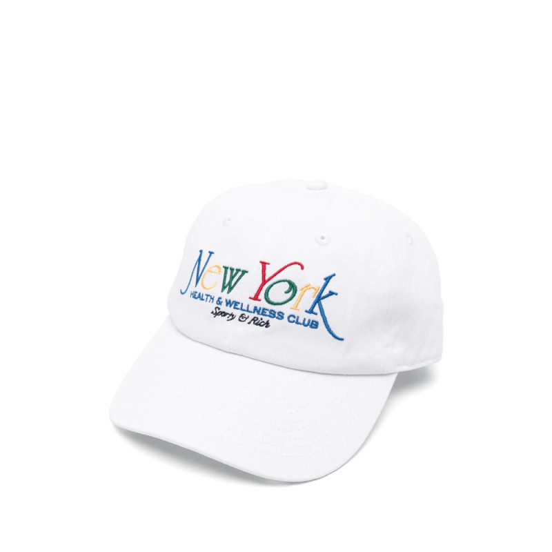 Sporty & Rich Embroidered Cotton Cap