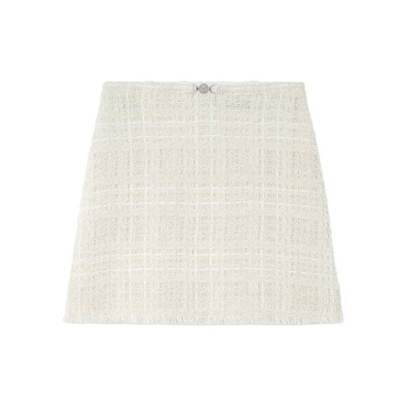 Versace A-line Frayed Mini Skirt