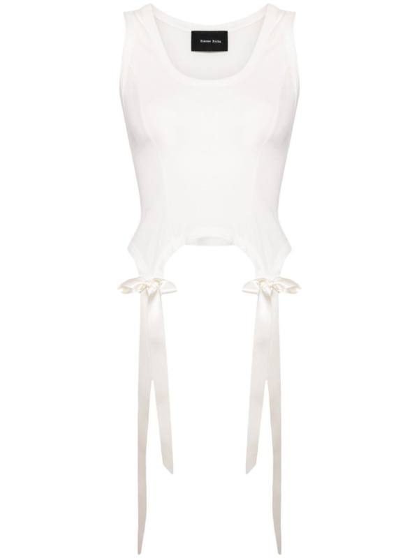 Easy Bow Tails cotton tank top