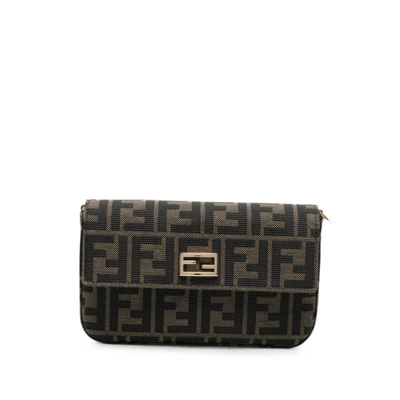 Fendi Zucca FF-motif Clutch Bag