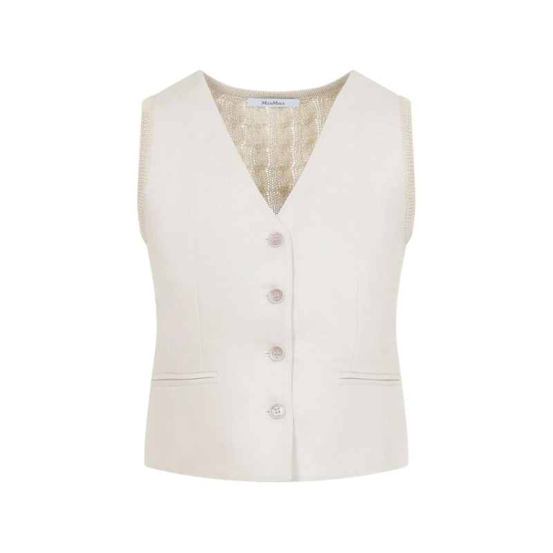 Max Mara V-neck Button Gilets