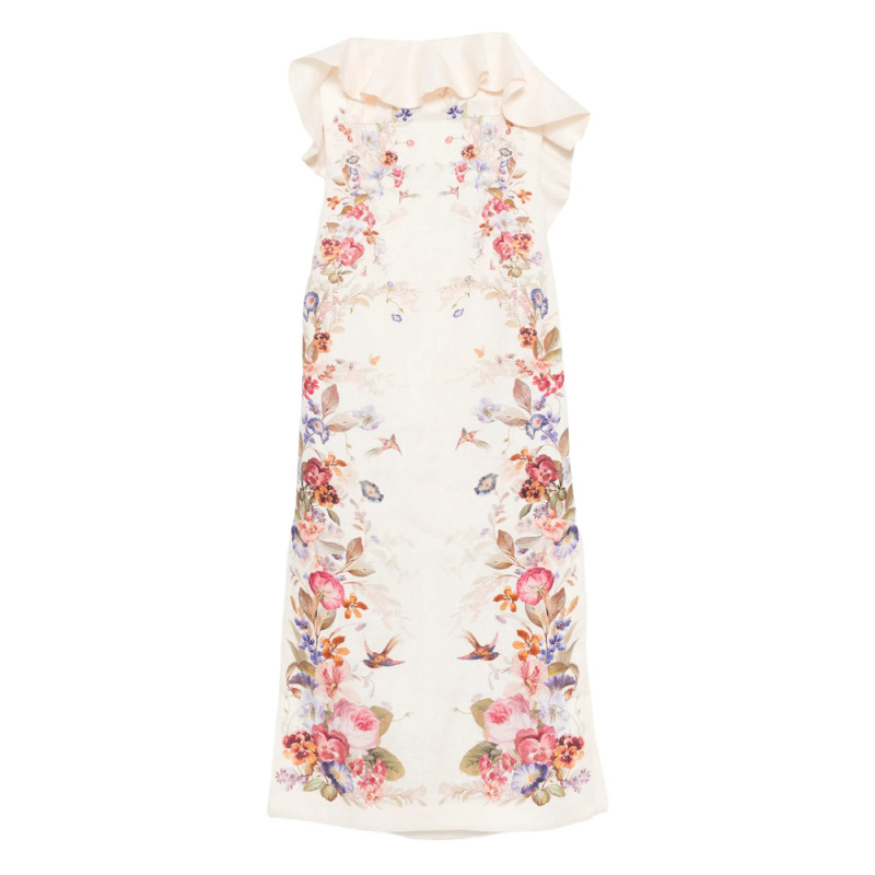 Zimmermann Patience Frill Midi Dress