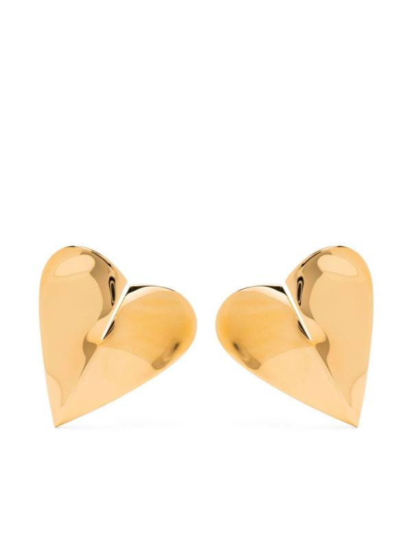 heart-shape stud earrings