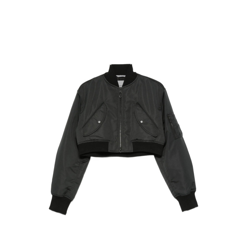 Balenciaga Cropped Bomber Jacket