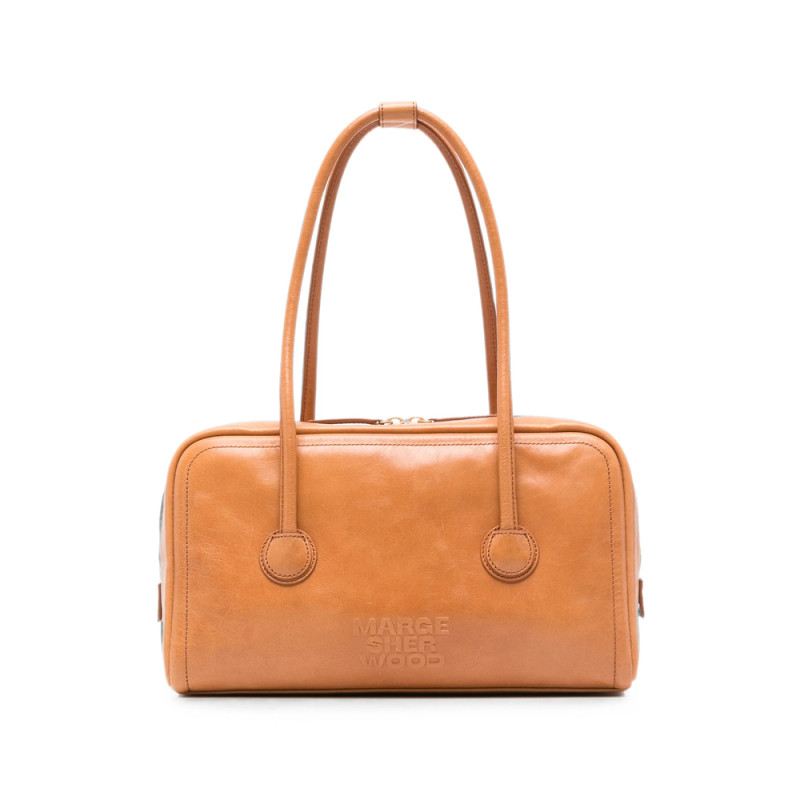 Margesherwood Logo-debossed Leather Tote Bag
