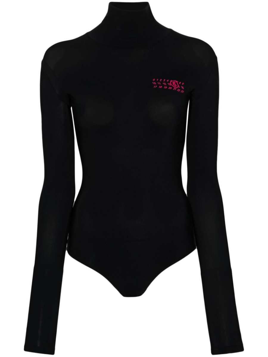 numbers-motif bodysuit