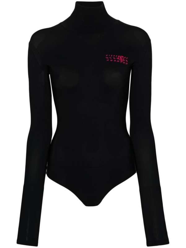 numbers-motif bodysuit