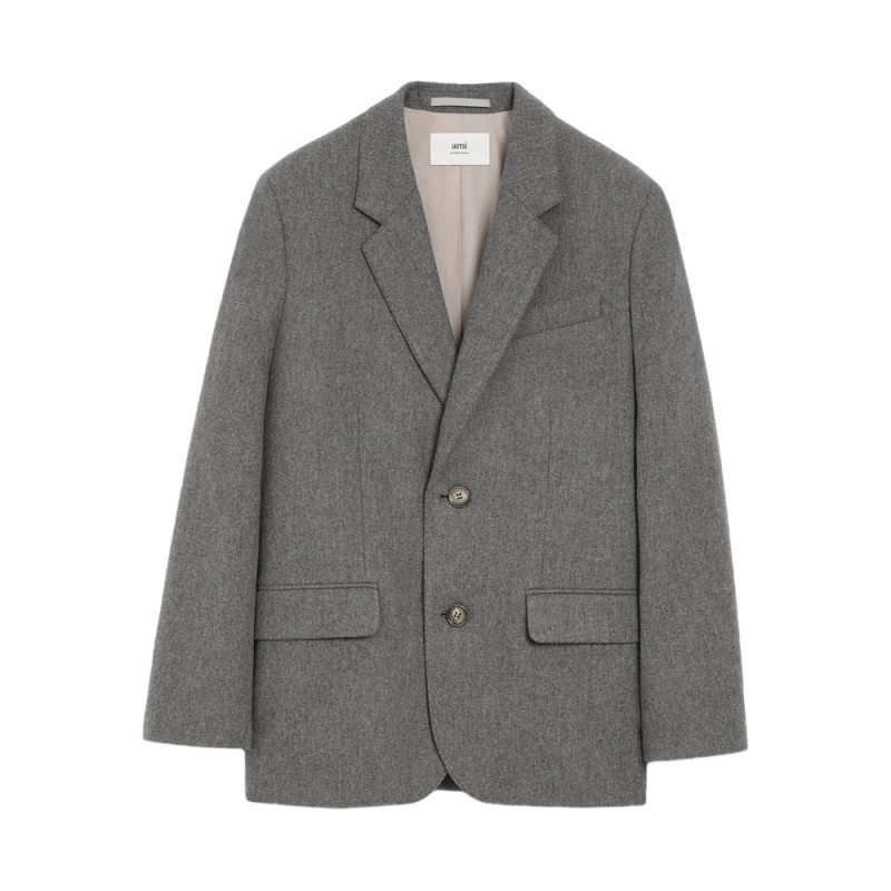 Ami Paris Single-breasted Wool Jacket