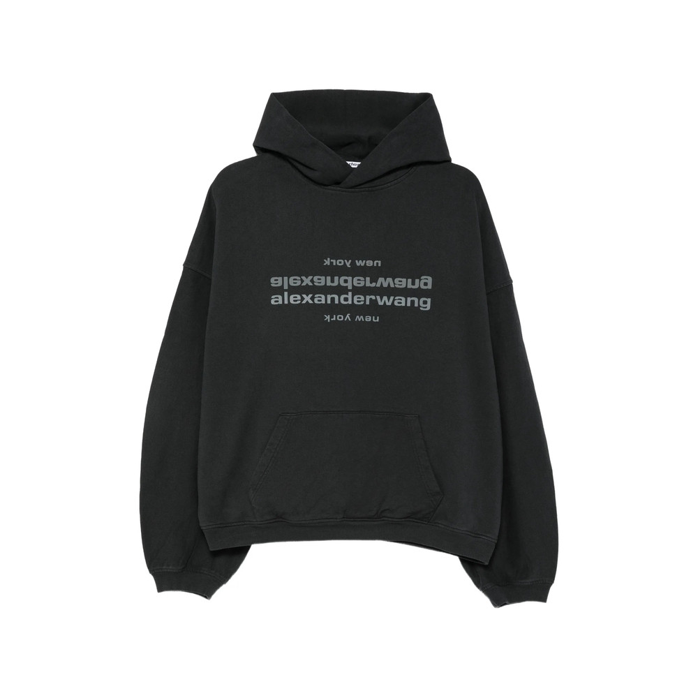 Alexander Wang Logo-print Cotton Hoodie