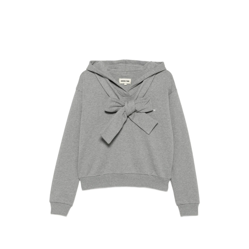 Shushu/tong Bow-detail Logo-print Hoodie