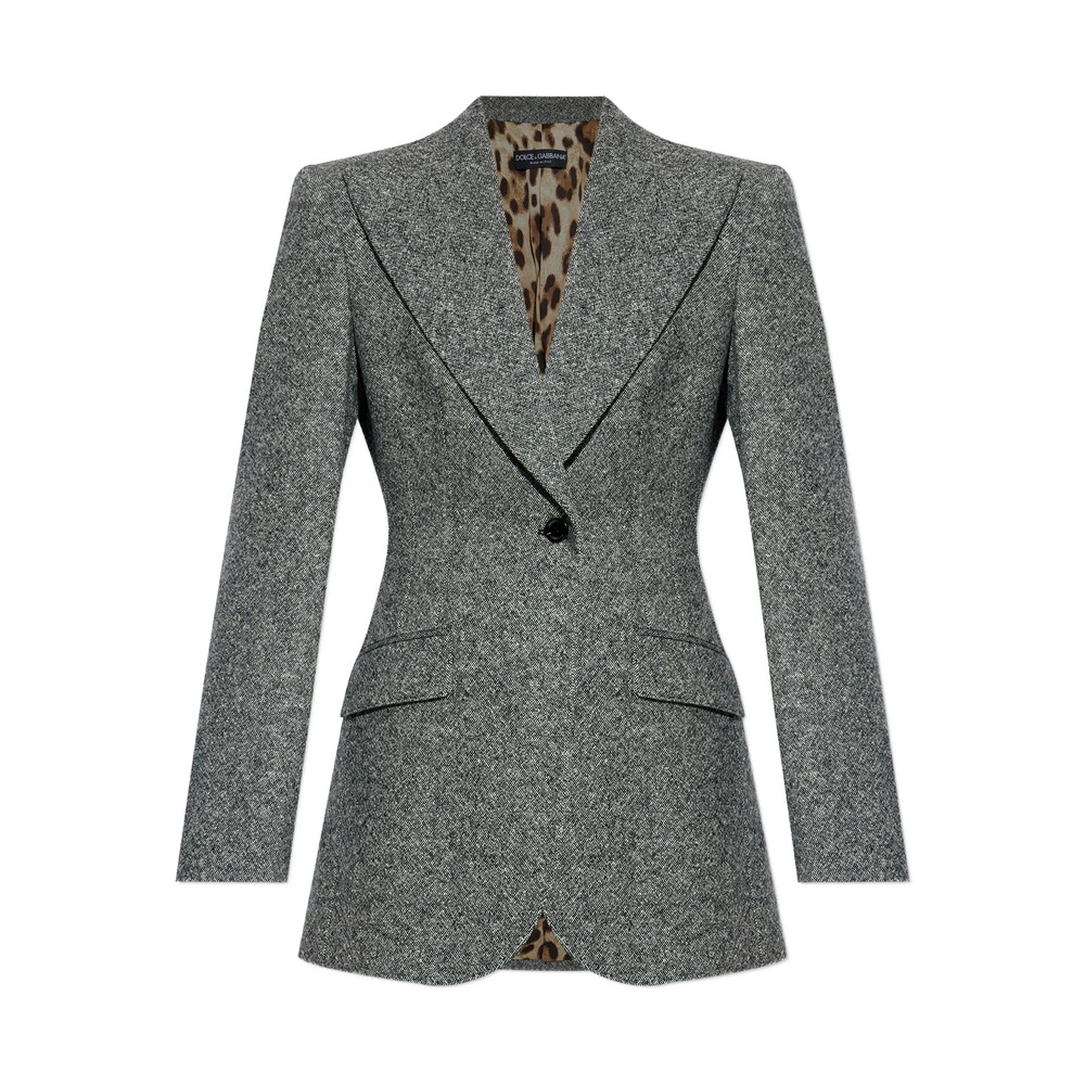 Dolce & Gabbana Single-button Tweed Jacket