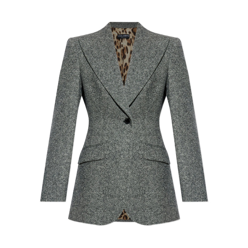 Dolce & Gabbana Single-button Tweed Jacket