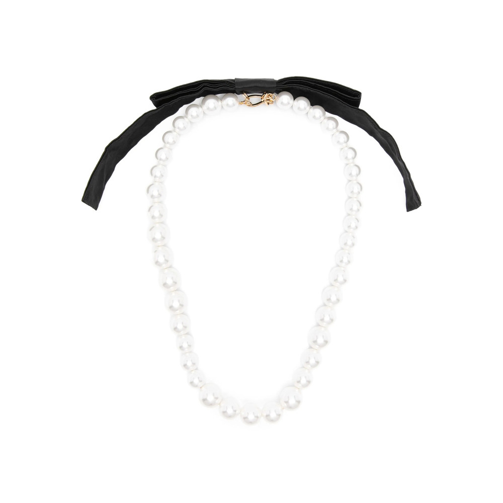 Vivetta Bow Pearl Necklace