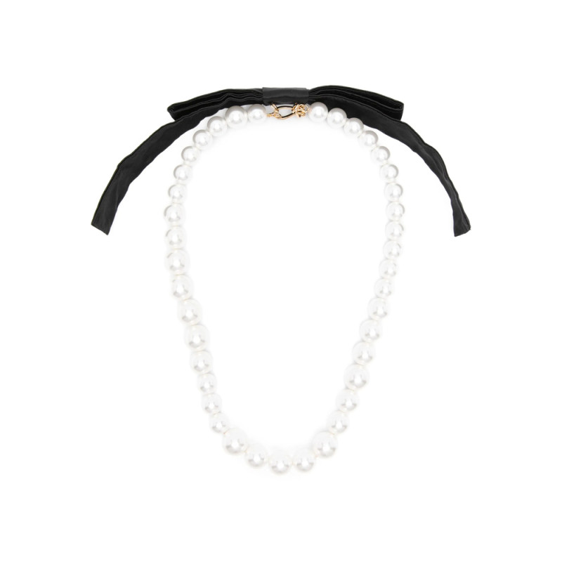 Vivetta Bow Pearl Necklace