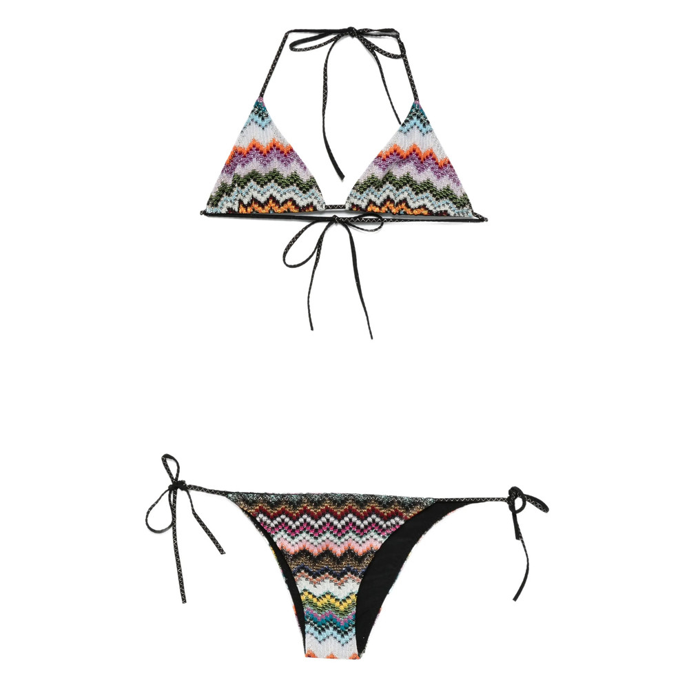 Missoni Chevron-pattern Triangle Bikini Set
