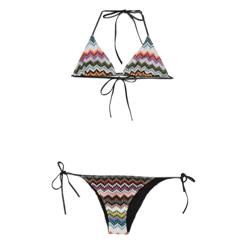 Missoni Chevron-pattern Triangle Bikini Set
