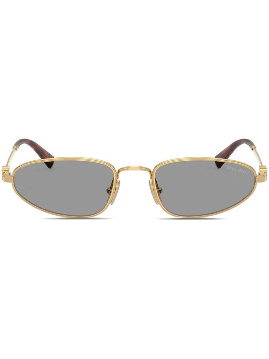 oval-frame sunglasses