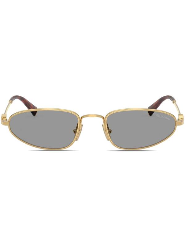 oval-frame sunglasses