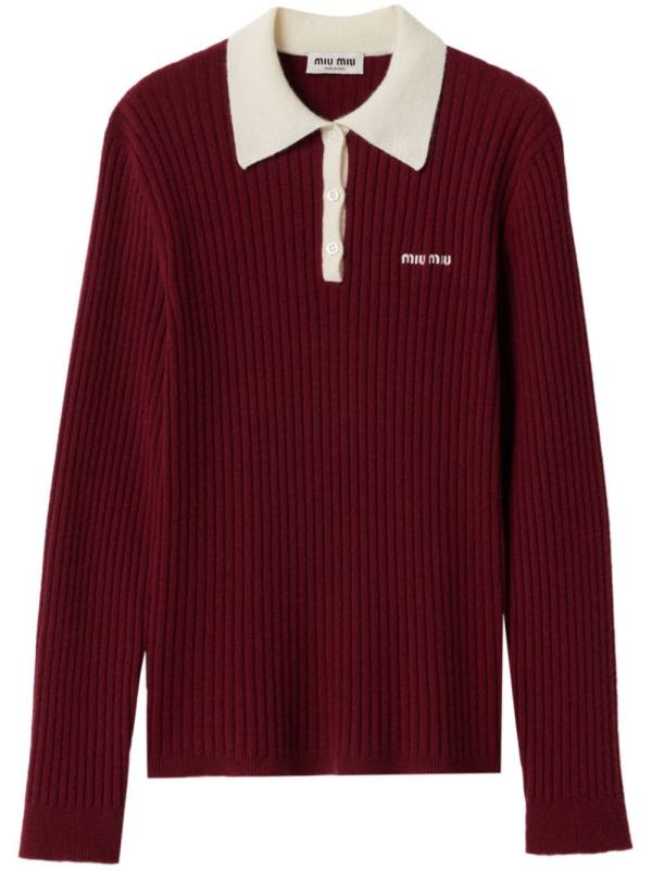 logo-embroidered polo shirt