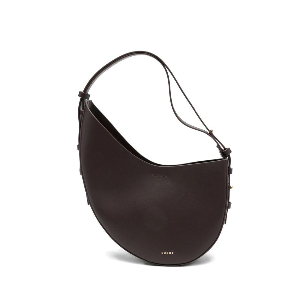 Soeur Crescent-shape Leather Shoulder Bag